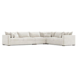 Helena Portobello Sectional Wood Foot - Ornate Home