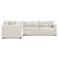 Helena Portobello Sectional Wood Foot - Ornate Home