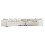 Helena Portobello Sectional Wood Foot - Ornate Home