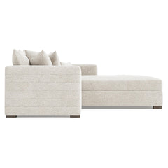Helena Portobello Sectional Wood Foot - Ornate Home