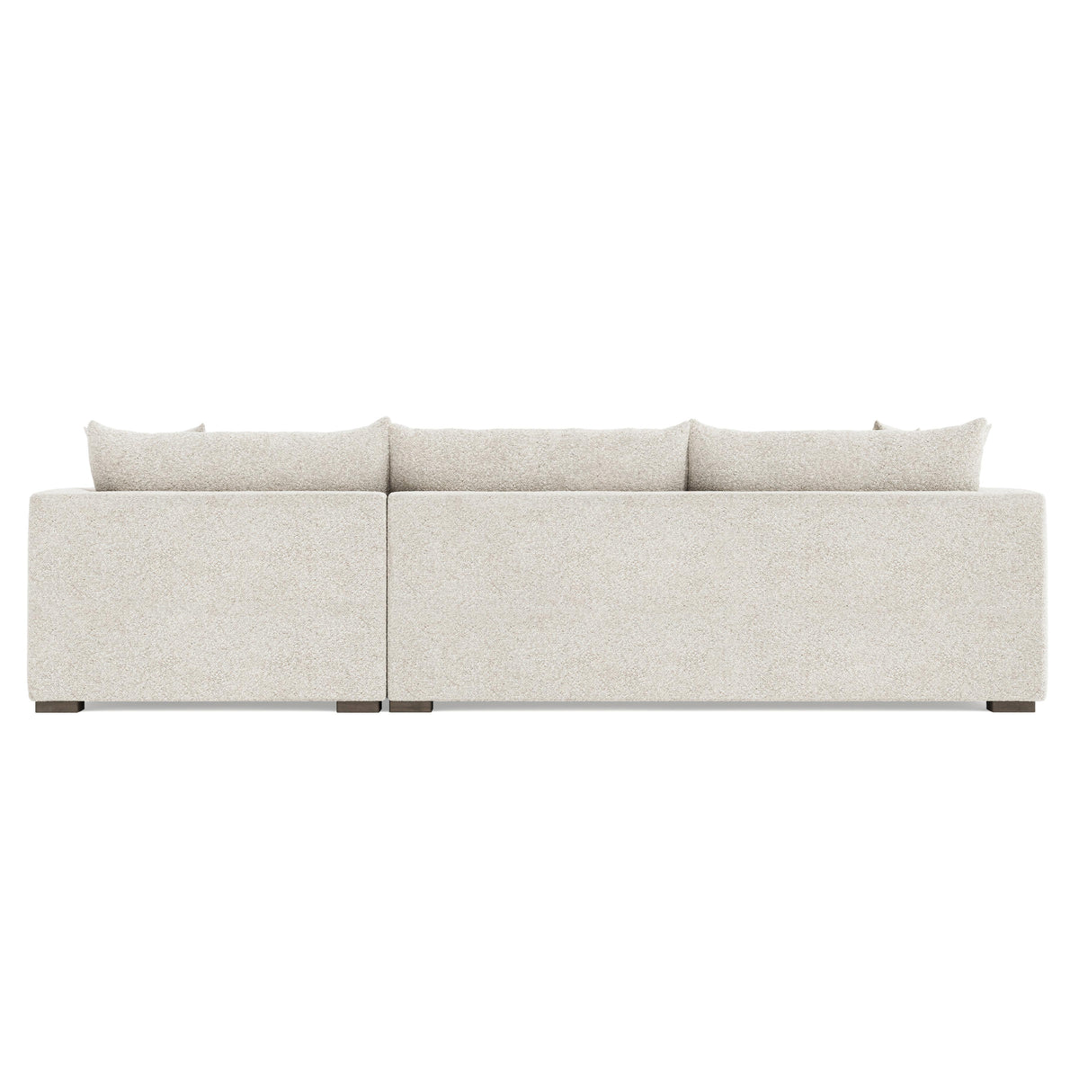 Helena Portobello Sectional Wood Foot - Ornate Home