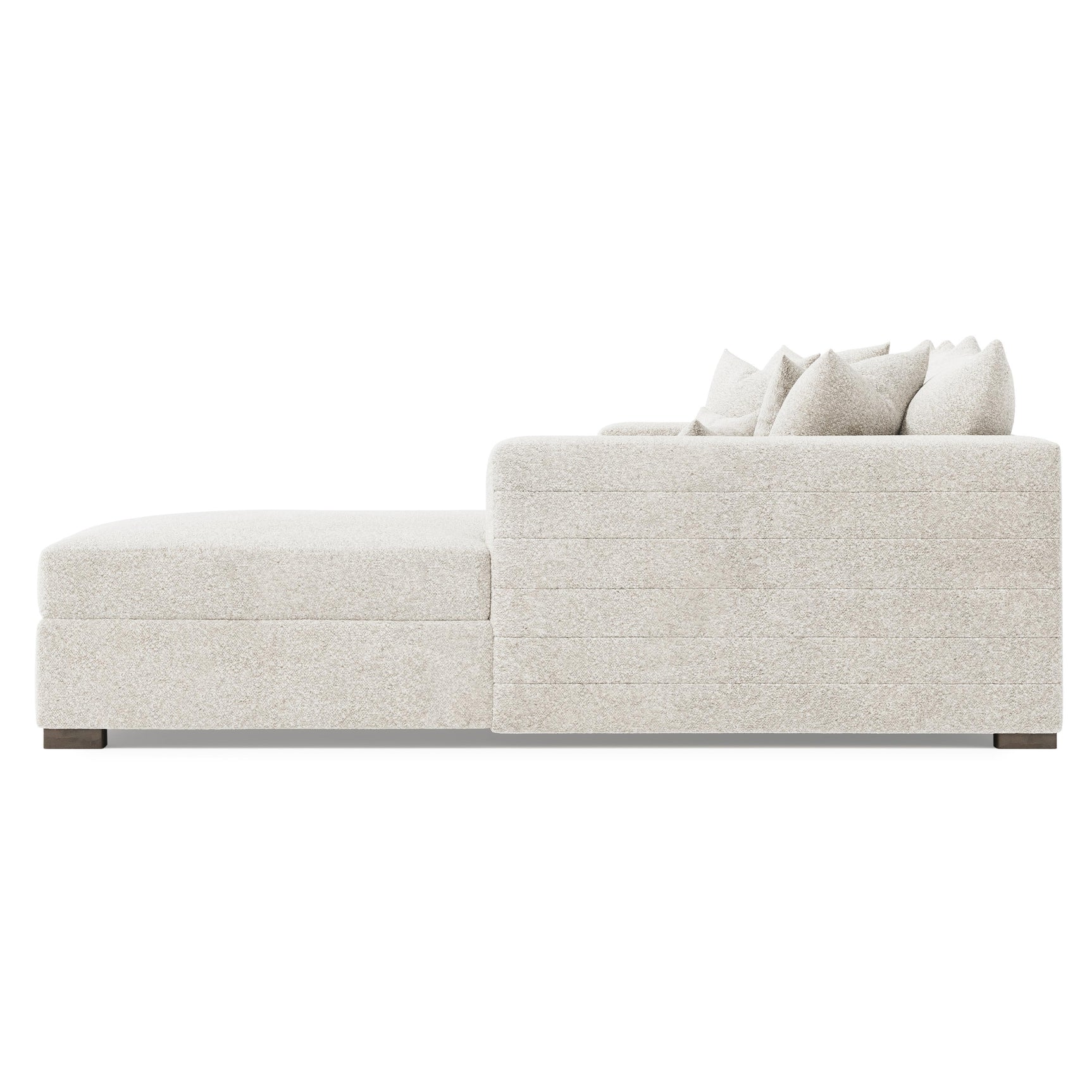 Helena Portobello Sectional Wood Foot - Ornate Home