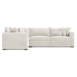 Helena Portobello Sectional Wood Foot - Ornate Home
