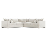 Helena Portobello Sectional Wood Foot - Ornate Home