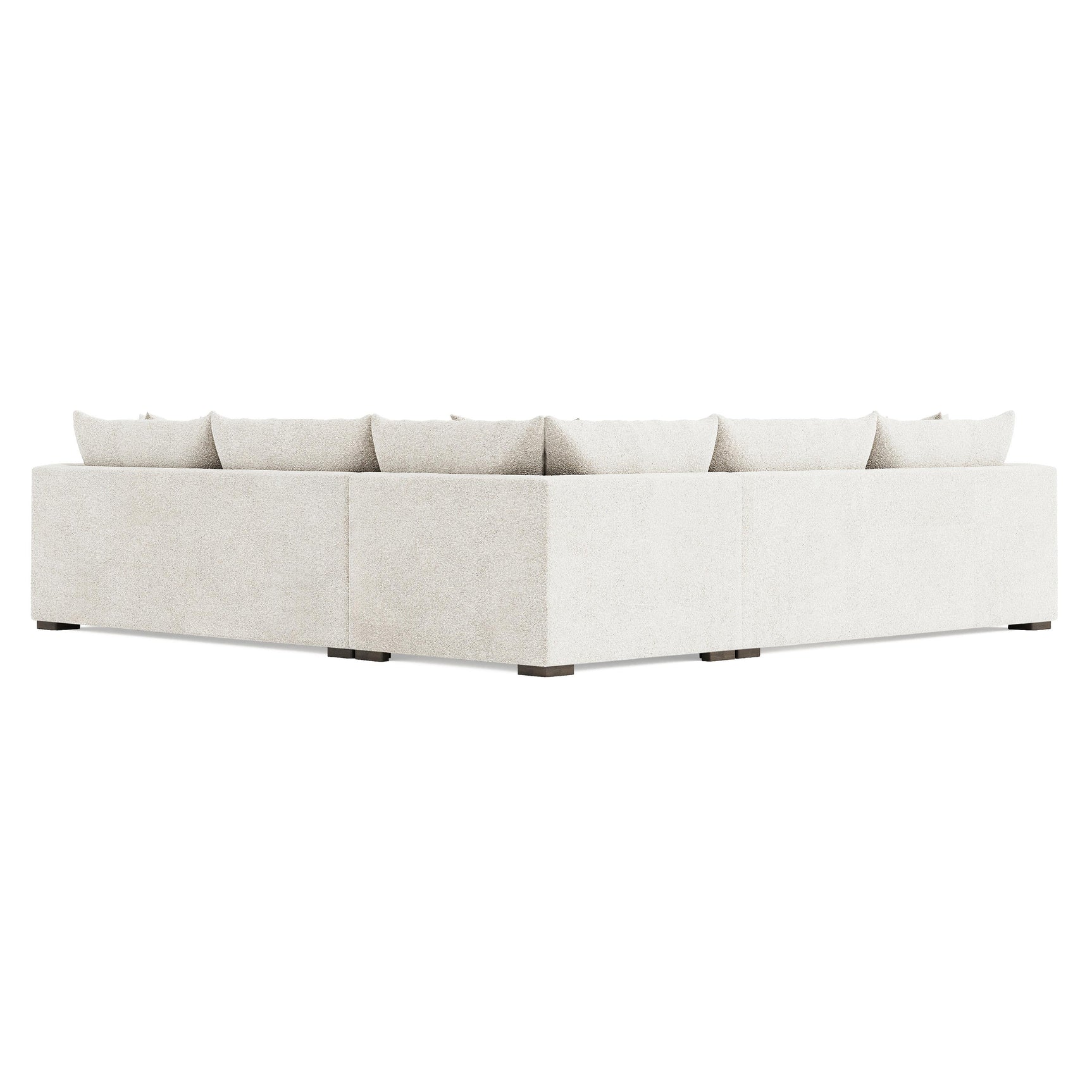 Helena Portobello Sectional Wood Foot - Ornate Home