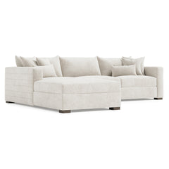 Helena Portobello Sectional Wood Foot - Ornate Home