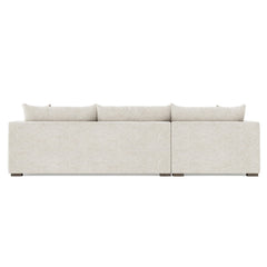 Helena Portobello Sectional Wood Foot - Ornate Home