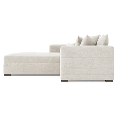 Helena Portobello Sectional Wood Foot - Ornate Home