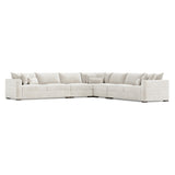 Helena Portobello Sectional Wood Foot - Ornate Home