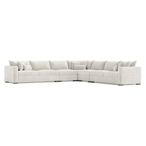 Helena Portobello Sectional Wood Foot - Ornate Home
