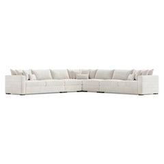 Helena Portobello Sectional Wood Foot - Ornate Home