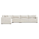 Helena Portobello Sectional Wood Foot - Ornate Home