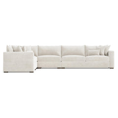 Helena Portobello Sectional Wood Foot - Ornate Home
