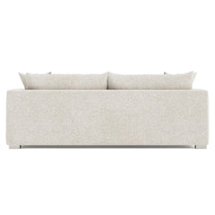 Helena White/Cream Fabric Sofa Metal Foot - Ornate Home