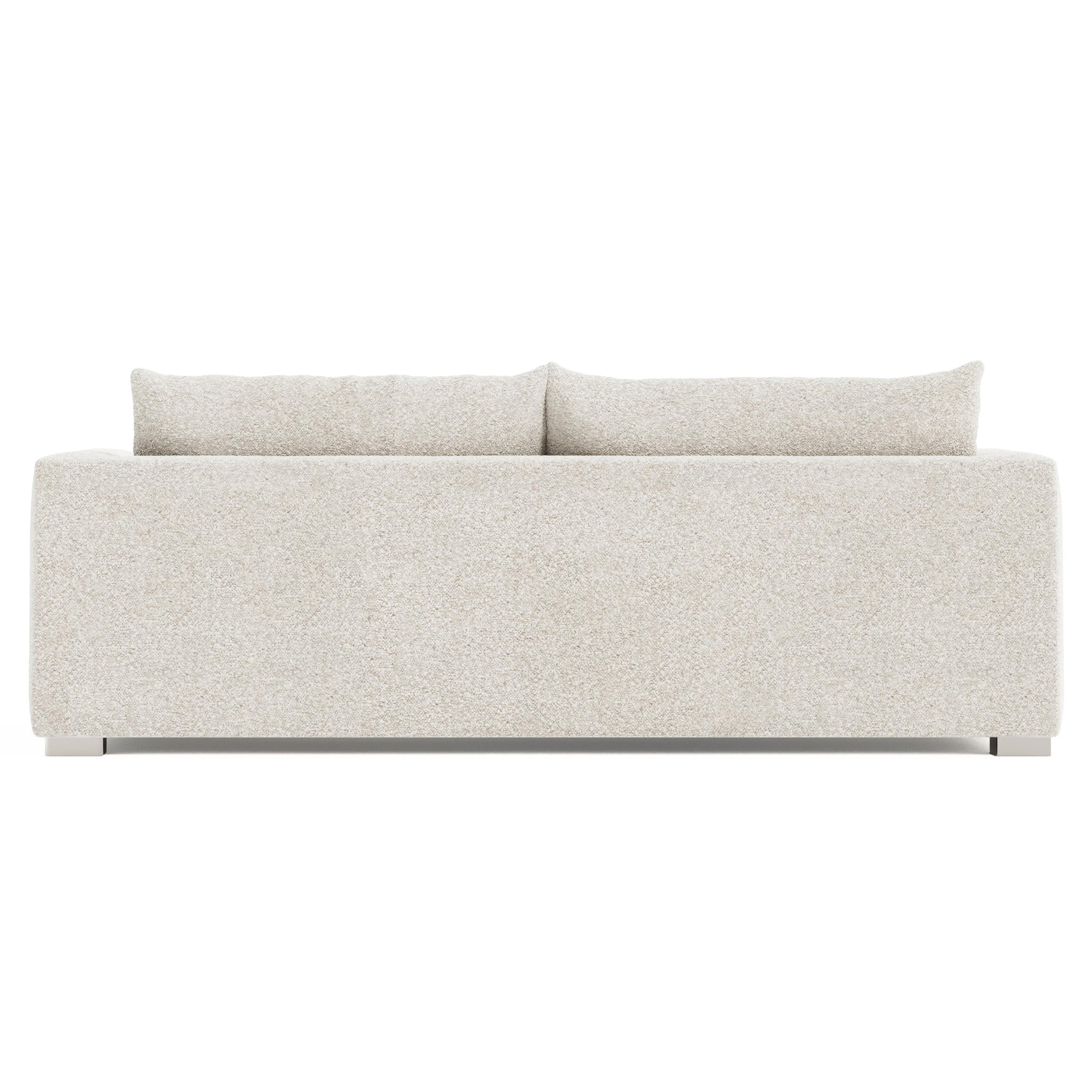 Helena White/Cream Fabric Sofa Metal Foot - Ornate Home