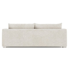 Helena White/Cream Fabric Sofa Metal Foot - Ornate Home