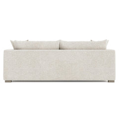 Helena White/Cream Fabric Sofa Wood Foot - Ornate Home