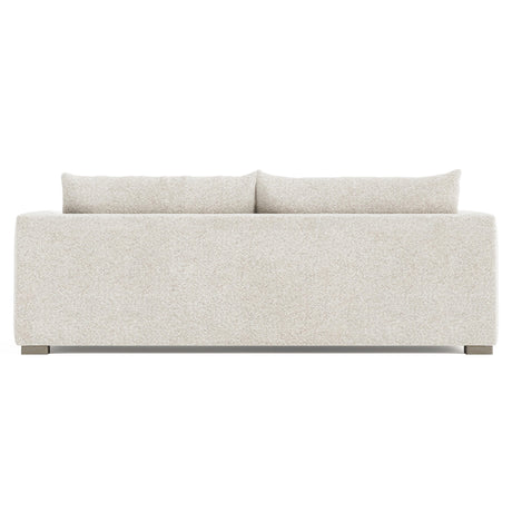 Helena White/Cream Fabric Sofa Wood Foot - Ornate Home