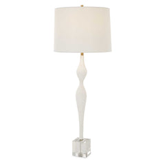 Helena White Slender Table Lamp - Ornate Home