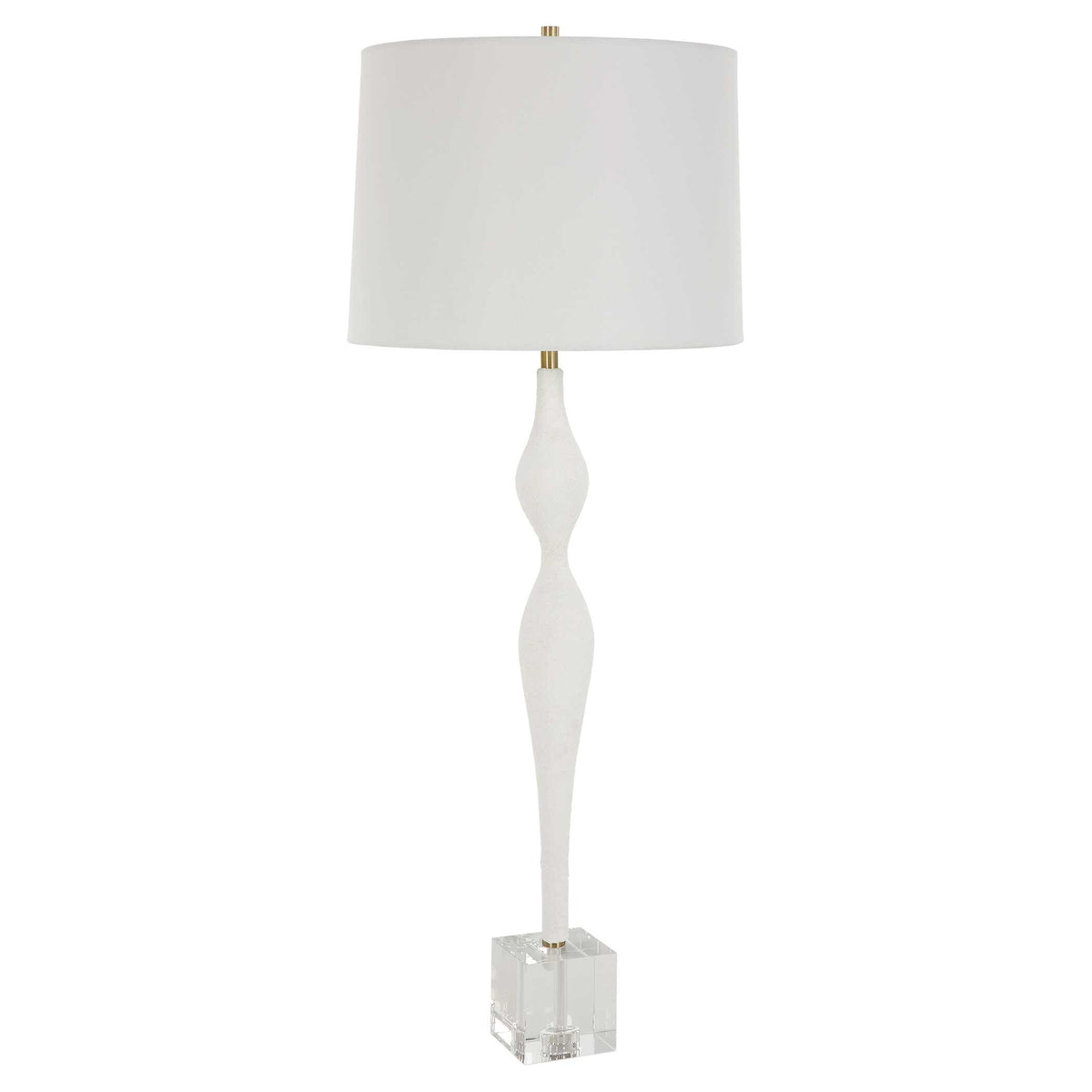 Helena White Slender Table Lamp - Ornate Home