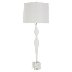 Helena White Slender Table Lamp - Ornate Home
