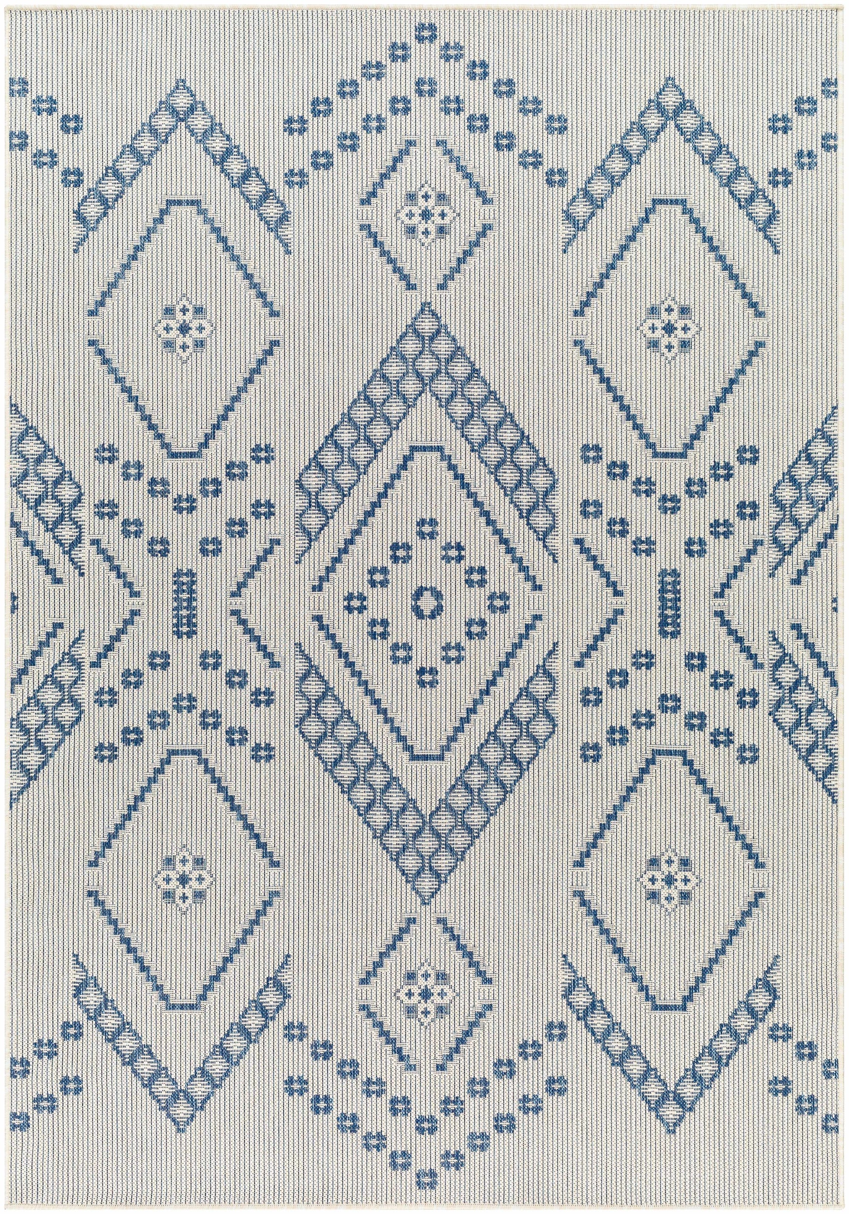 Helga Blue Outdoor Area Rug - Clearance - Ornate Home
