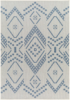 Helga Blue Outdoor Area Rug - Clearance - Ornate Home