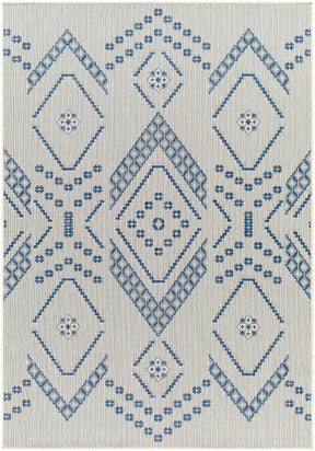Helga Blue Outdoor Area Rug - Clearance - Ornate Home