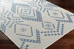 Helga Blue Outdoor Area Rug - Clearance - Ornate Home