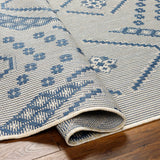 Helga Blue Outdoor Area Rug - Clearance - Ornate Home