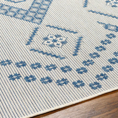 Helga Blue Outdoor Area Rug - Clearance - Ornate Home