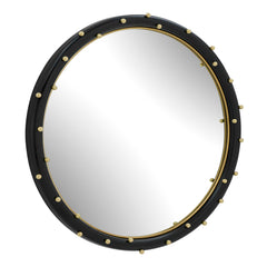 Helia Brass Round Mirror - Ornate Home