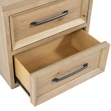 Helios Natural 4 Pc Queen Bedroom Set - Ornate Home