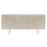 Helios White/Capiz Entertainment Credenza - Ornate Home