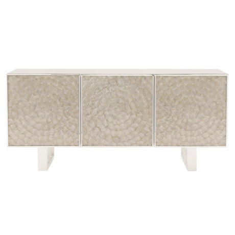 Helios White/Capiz Entertainment Credenza - Ornate Home