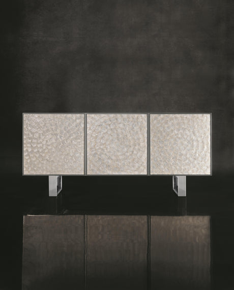 Helios White/Capiz Entertainment Credenza - Ornate Home