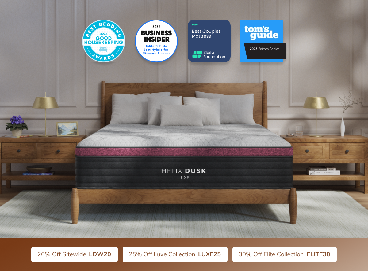Helix Dusk Luxe White/Black Mattress