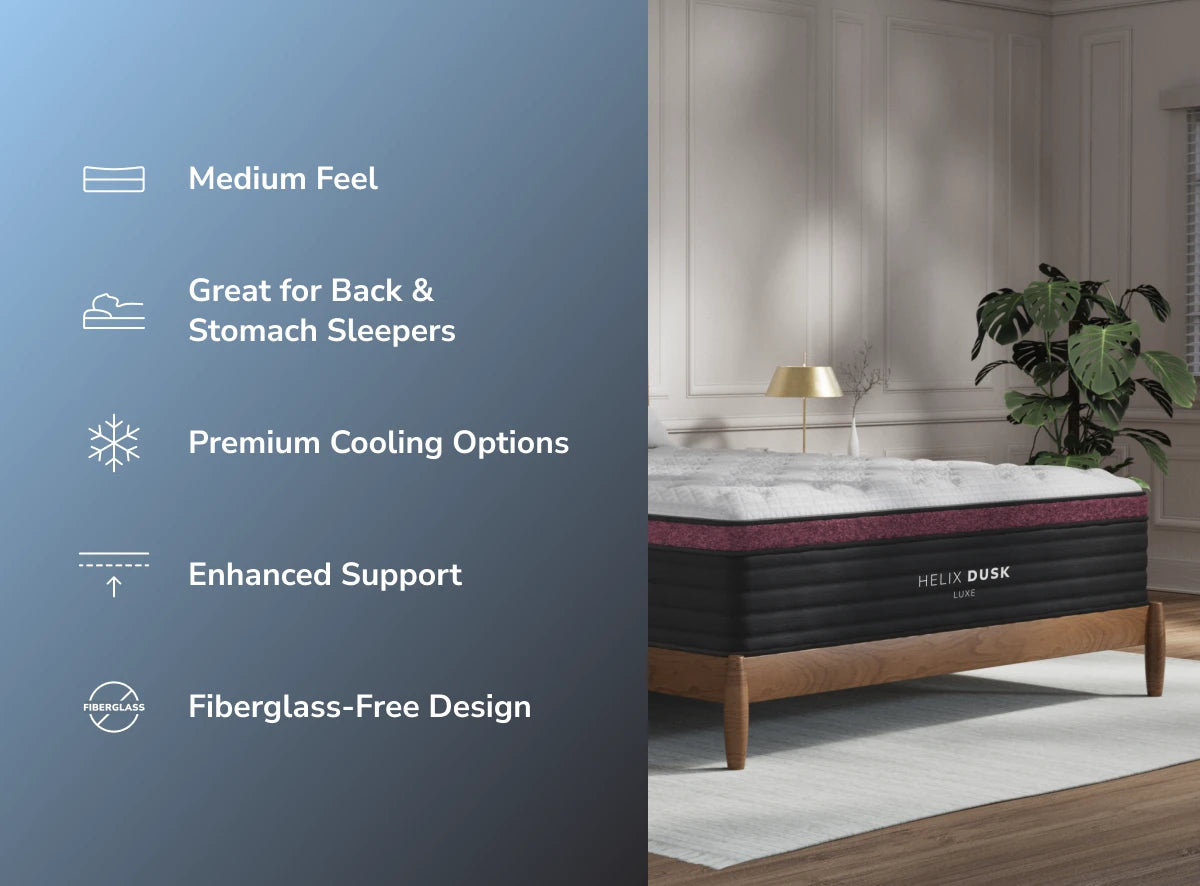 Helix Dusk Luxe White/Black Mattress