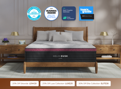 Helix Dusk Luxe White/Black Mattress - Ornate Home