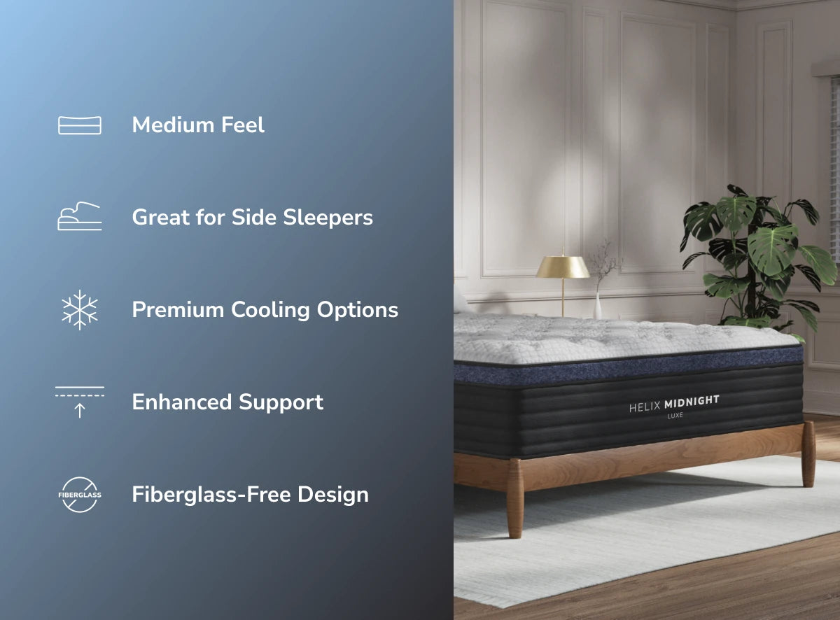 Helix Midnight Luxe White/Black Mattress