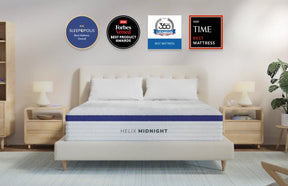 Helix Midnight White Mattress - Ornate Home
