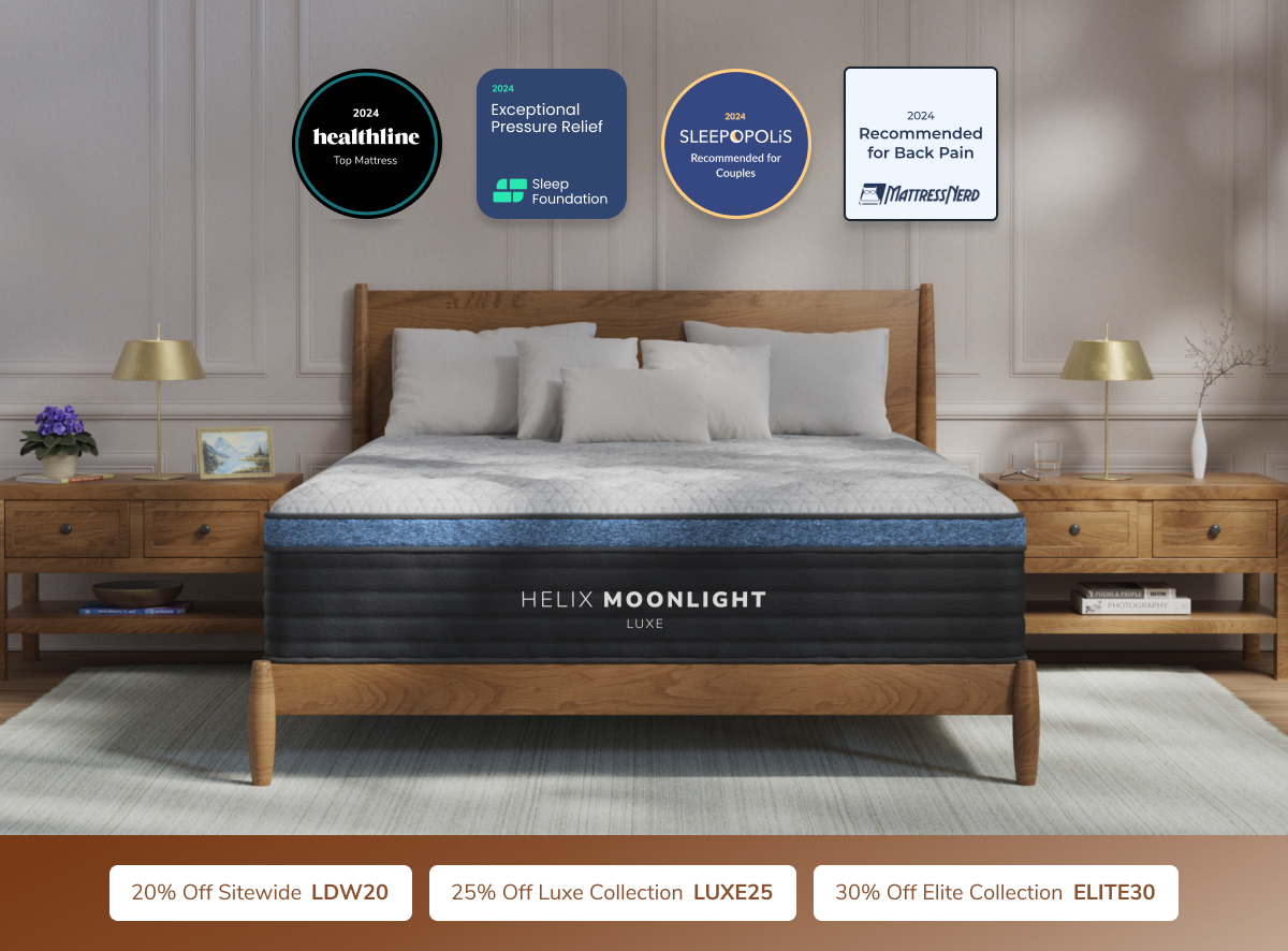 Helix Moonlight Luxe White/Black Mattress