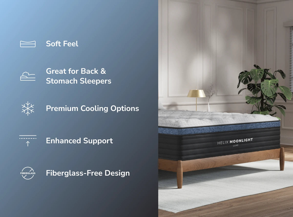 Helix Moonlight Luxe White/Black Mattress