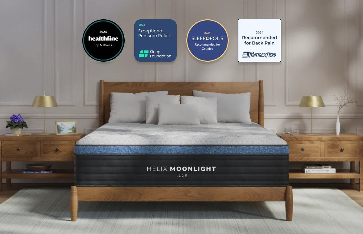 Helix Moonlight Luxe White/Black Mattress - Ornate Home