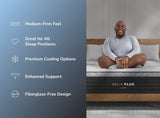 Helix Plus Luxe White/Black Mattress