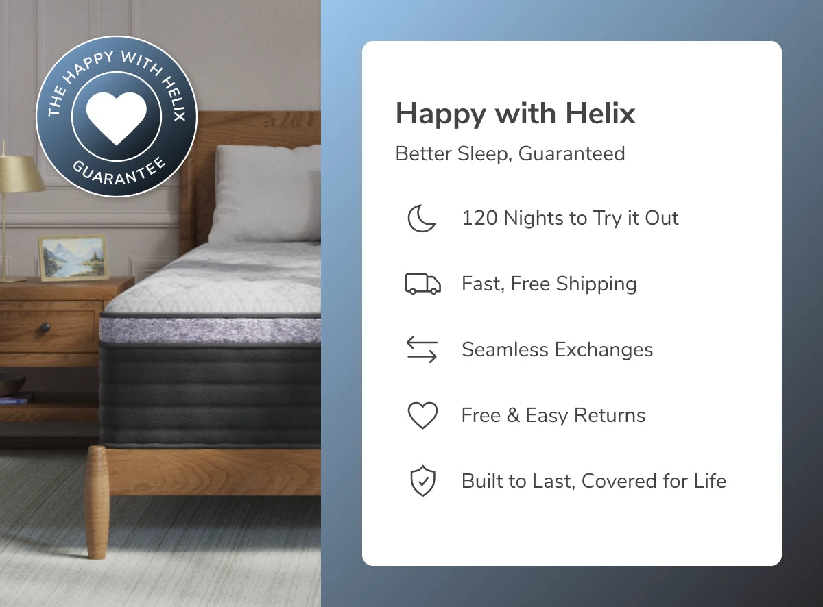 Helix Plus Luxe White/Black Mattress