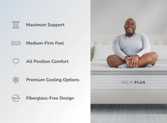 Helix Plus White Mattress - Ornate Home