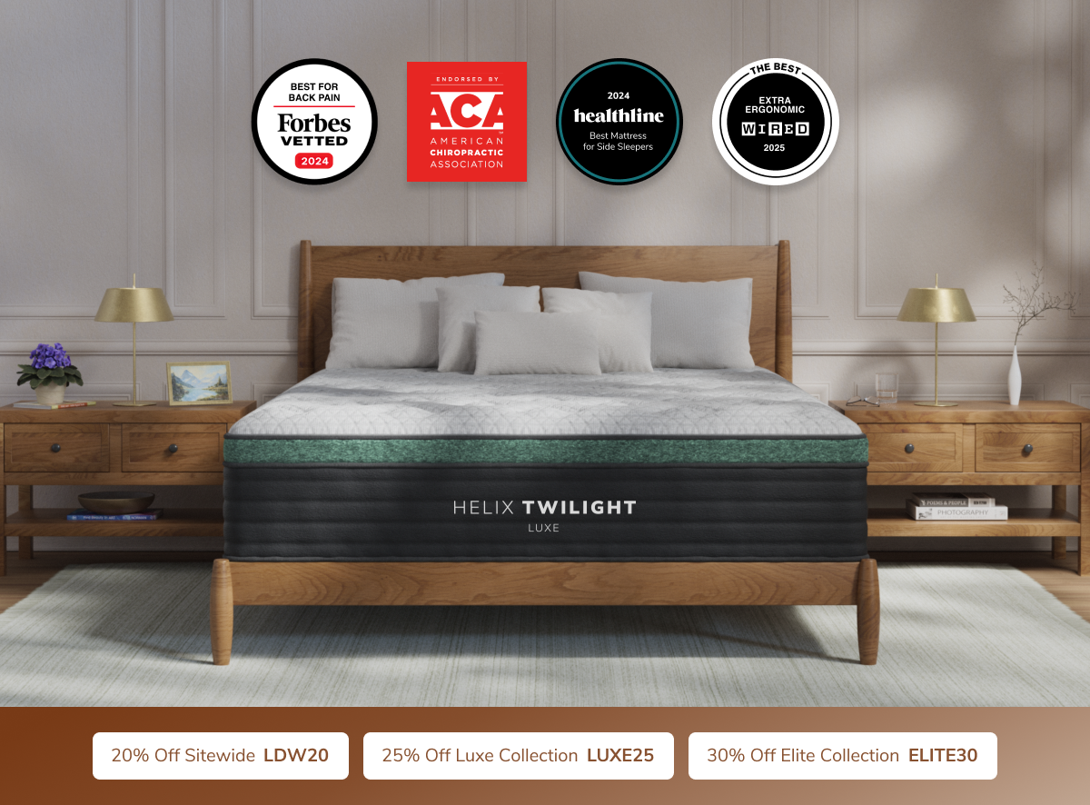 Helix Twilight Luxe White/Black Mattress