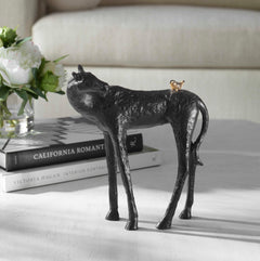 Hello Friend Black/Bronze/Brown Horse Sculpture - Ornate Home