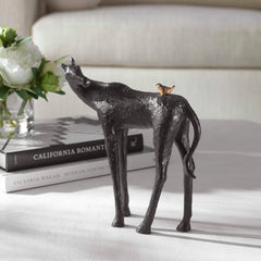 Hello Friend Black/Bronze/Brown Horse Sculpture - Ornate Home